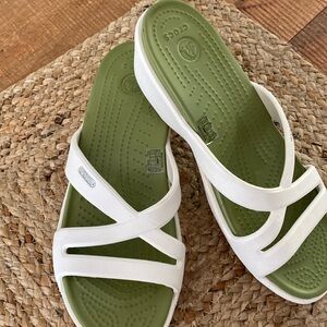 Like new Crocs. Can’t wear because of foot surgery.